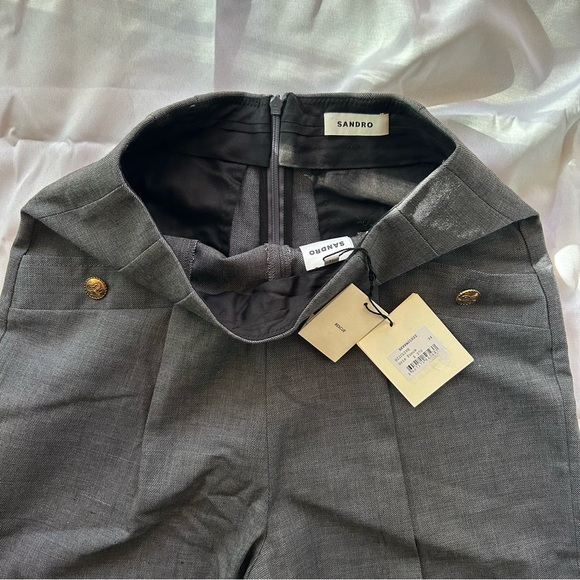 Sandro Clive Ankle Trousers in Dark Grey - Picture 7 of 8